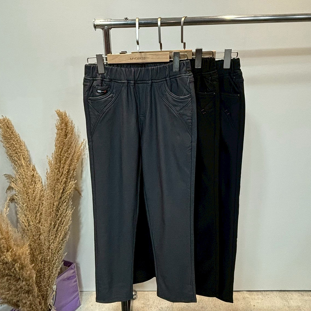 保暖內刷毛微彈長褲