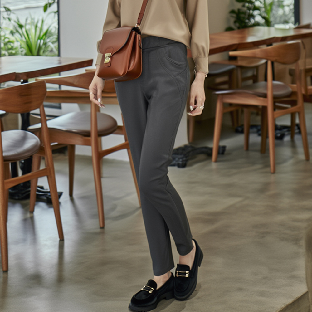 保暖內刷毛微彈長褲