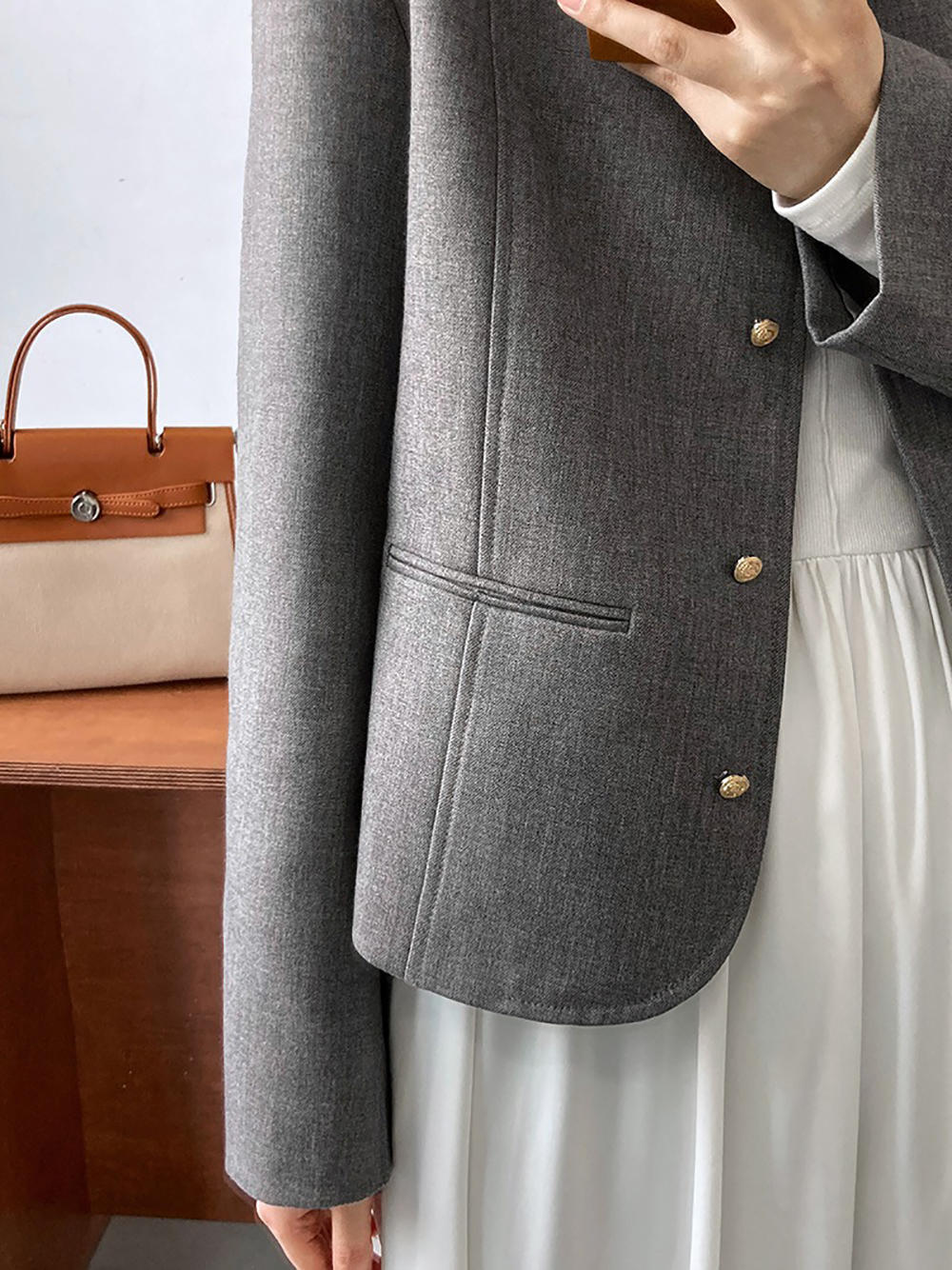 高級西裝感小香外套