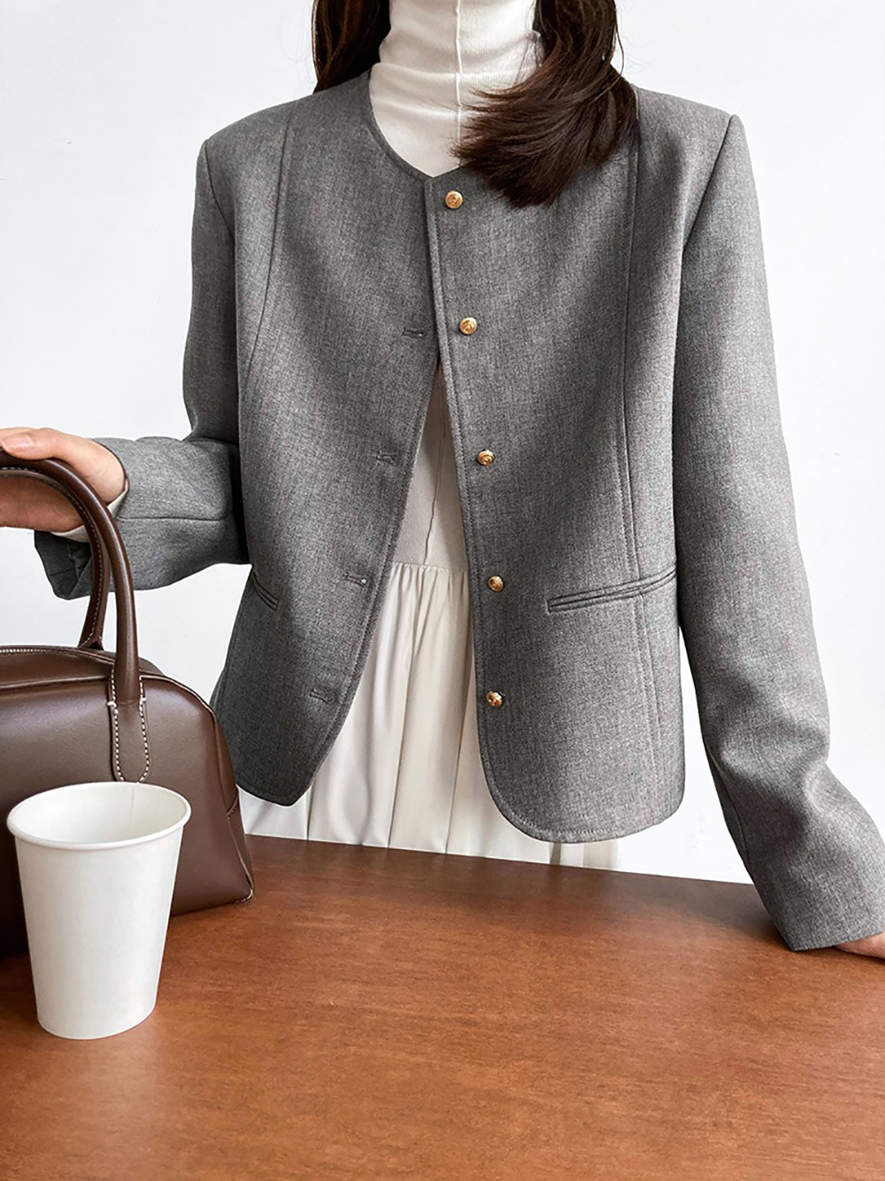 高級西裝感小香外套