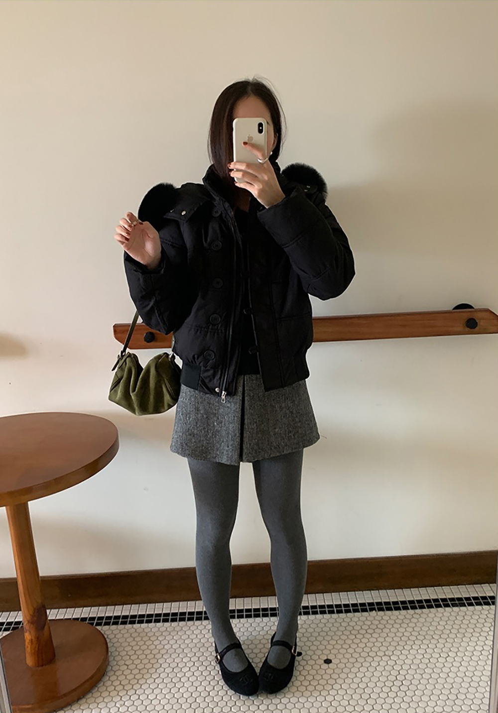 可拆式毛領連帽外套