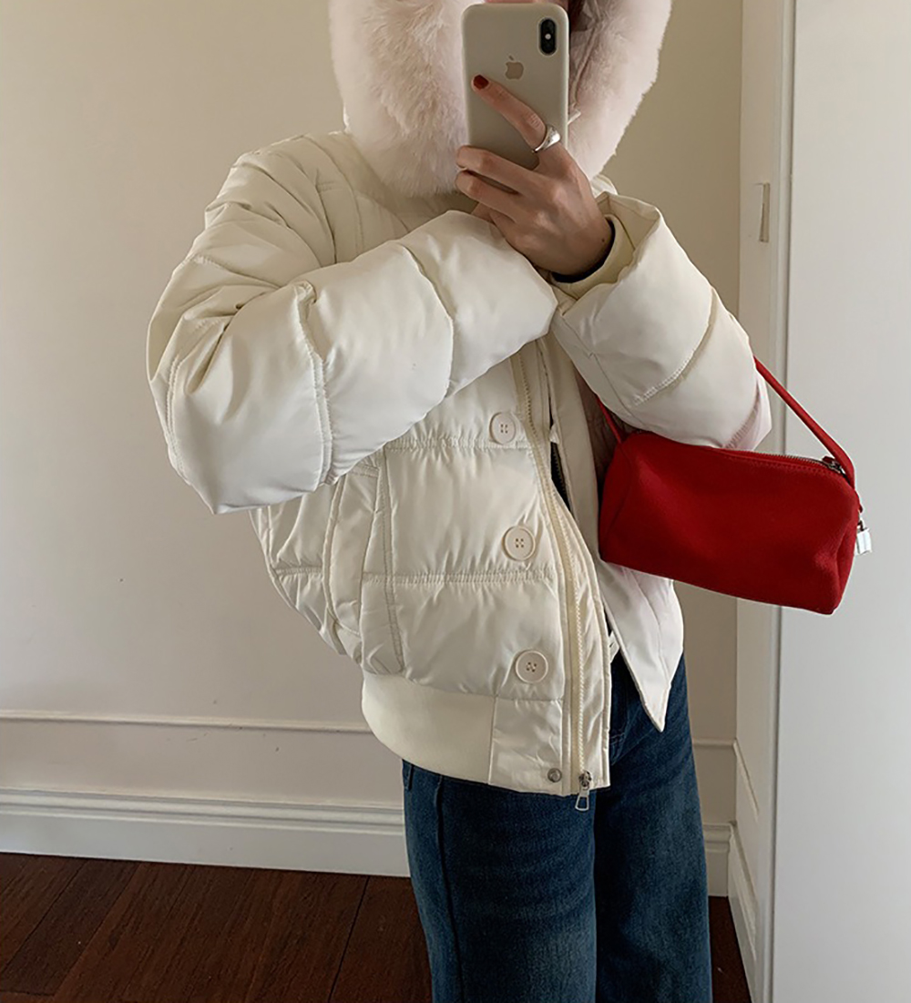 可拆式毛領連帽外套