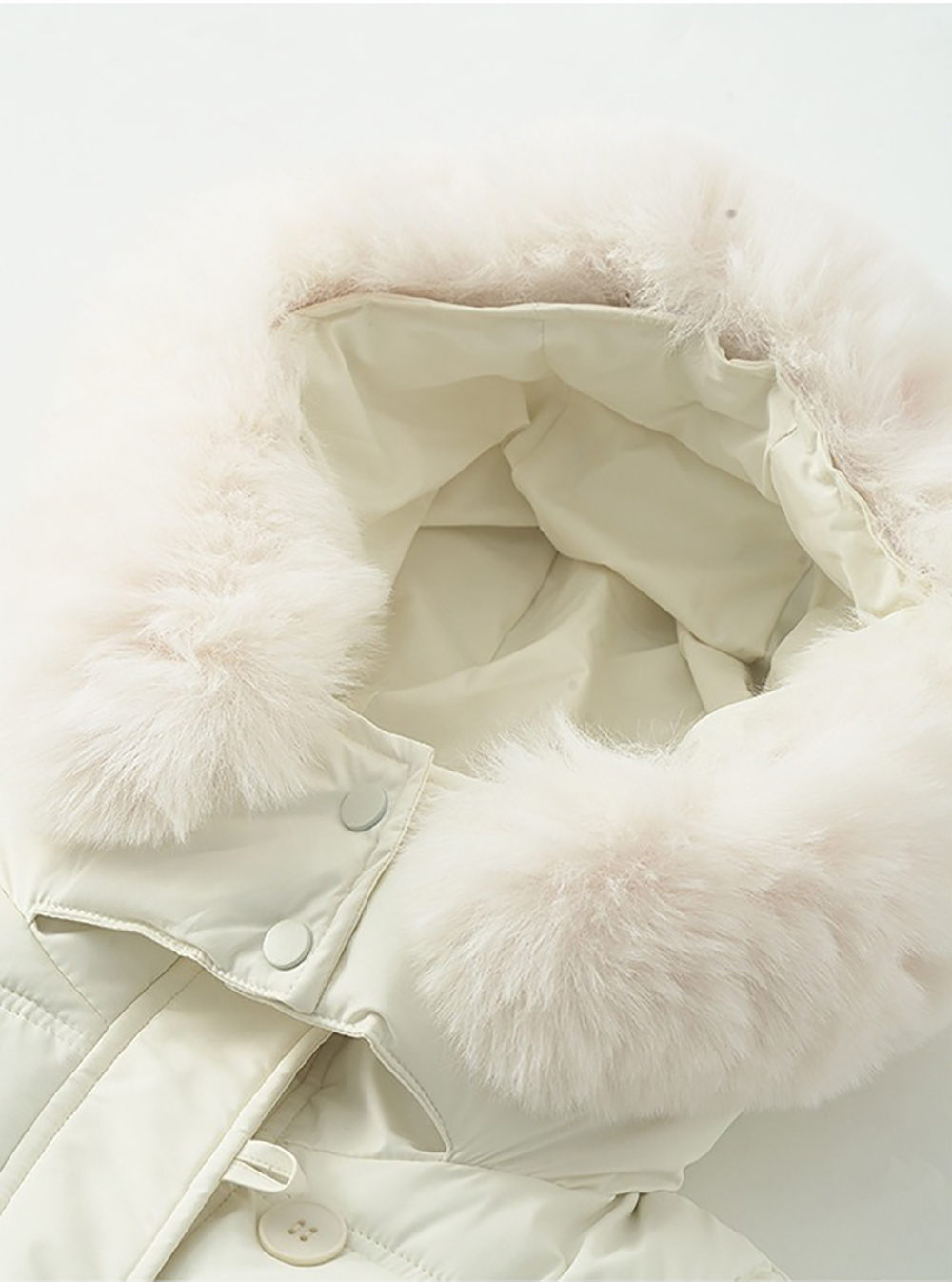 可拆式毛領連帽外套