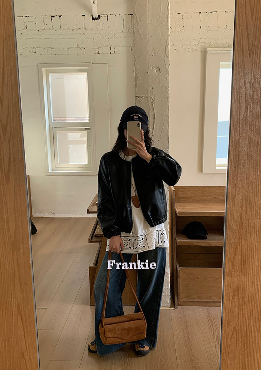 個性質感皮革夾克外套