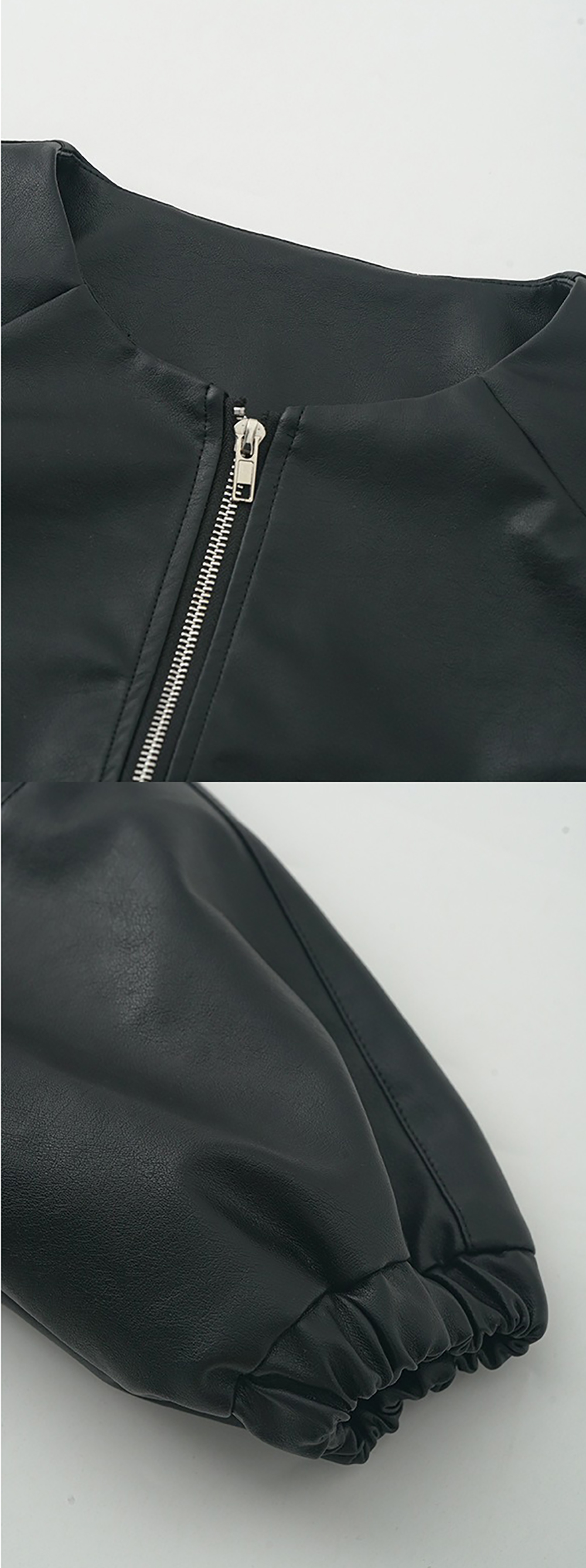 個性質感皮革夾克外套