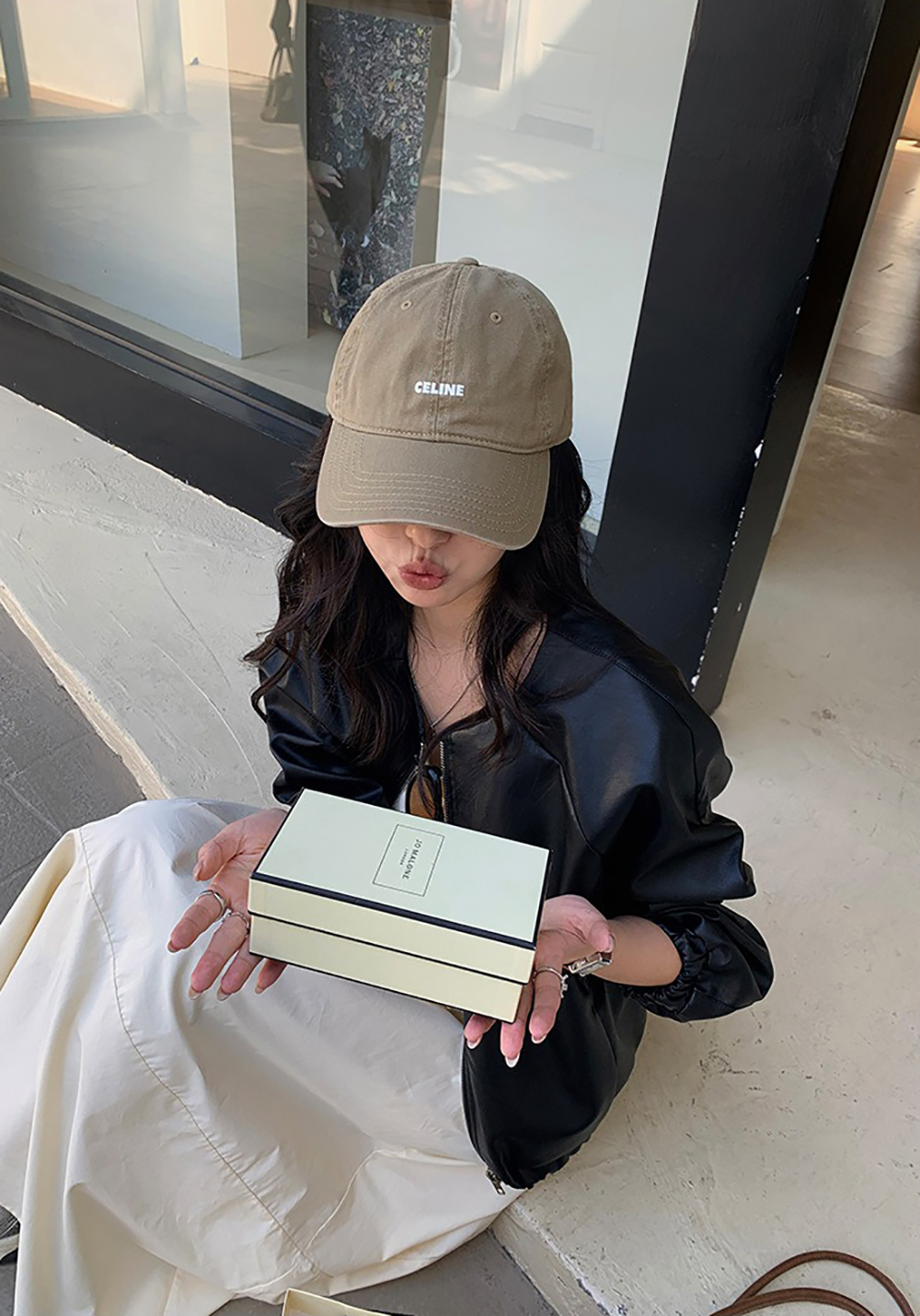 個性質感皮革夾克外套