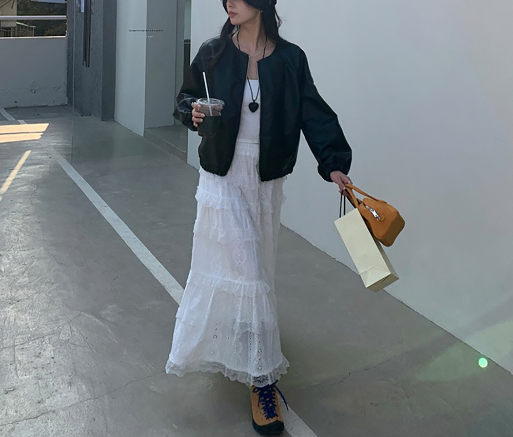 個性質感皮革夾克外套