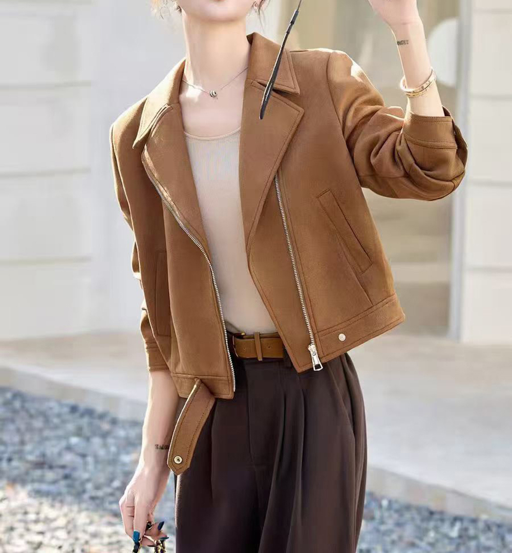 個性質感麂皮外套