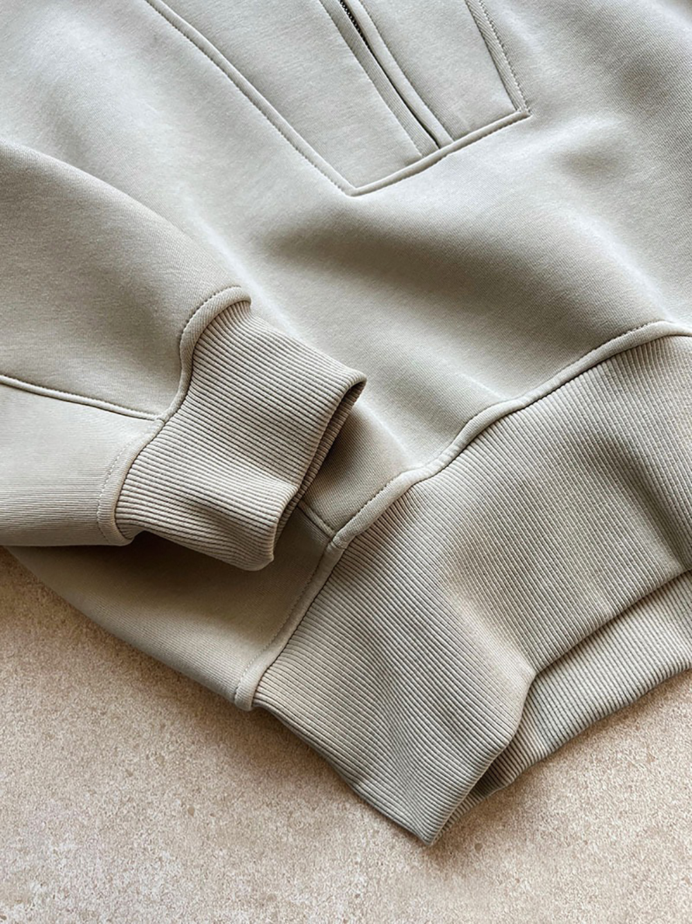 休閒立領半拉鏈上衣