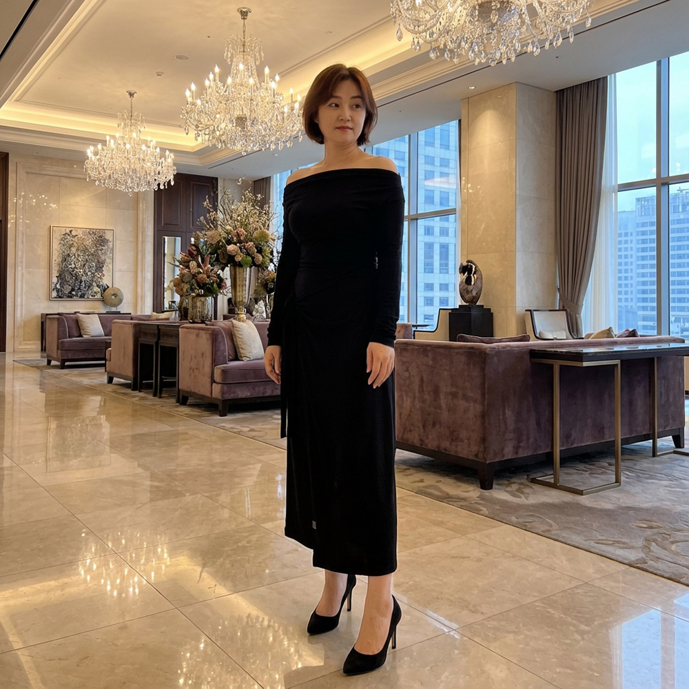 氣質檔片設計發熱洋裝