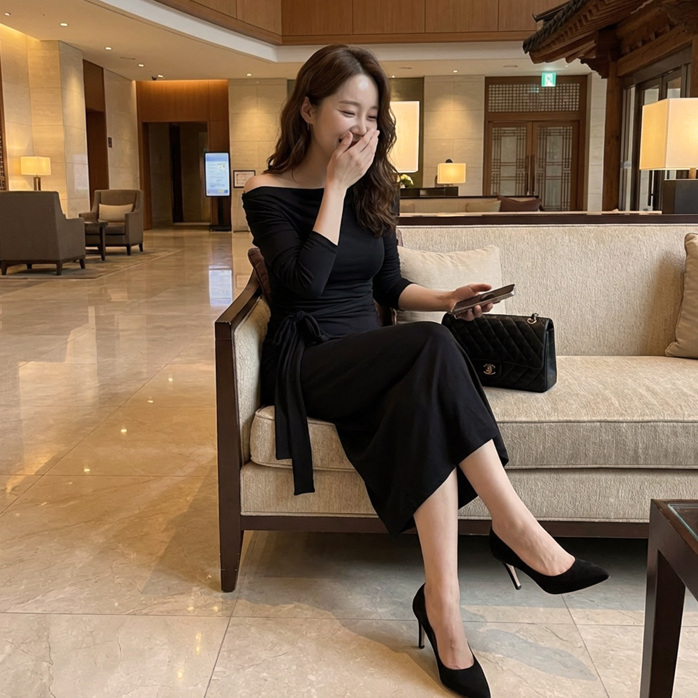 氣質檔片設計發熱洋裝