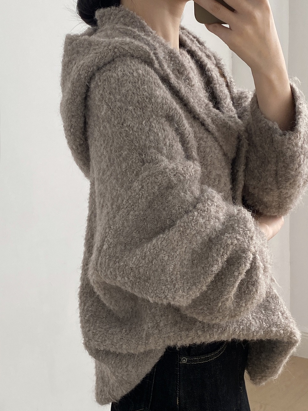 兩件式披肩針織毛衣