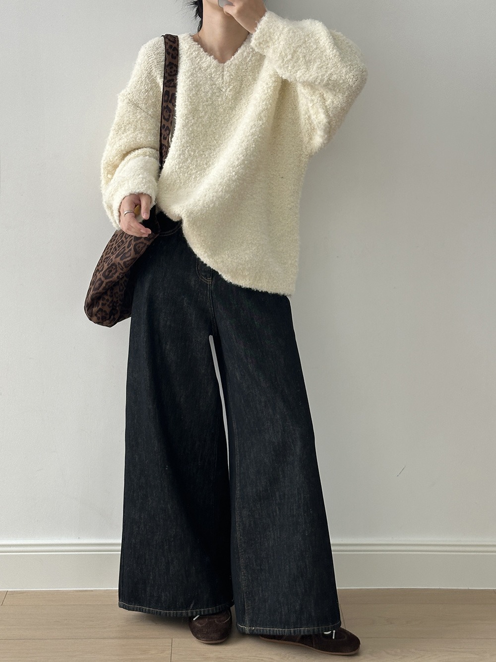 兩件式披肩針織毛衣