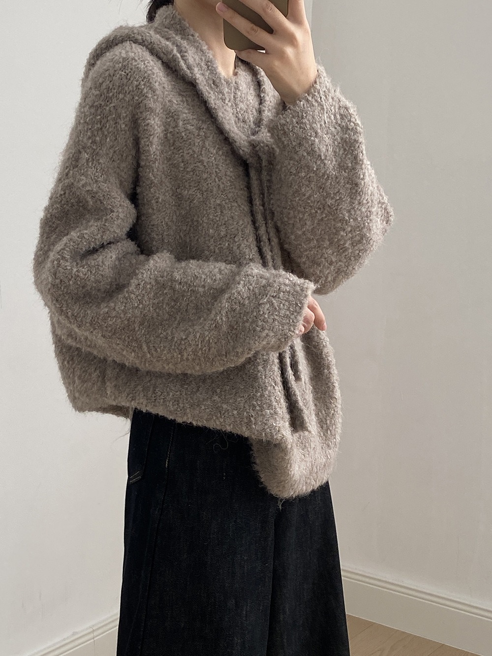 兩件式披肩針織毛衣