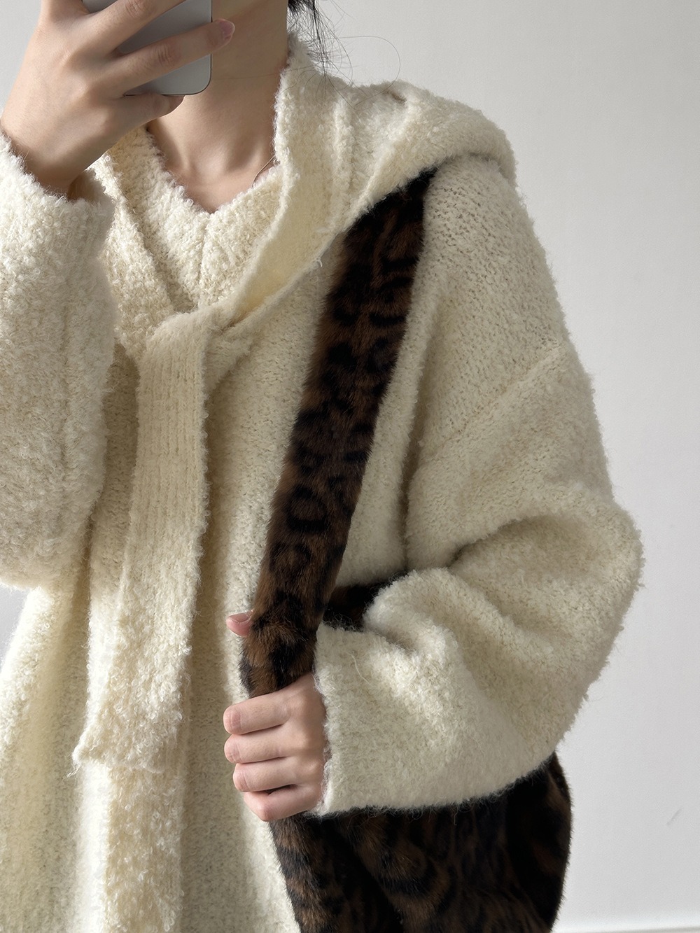 兩件式披肩針織毛衣