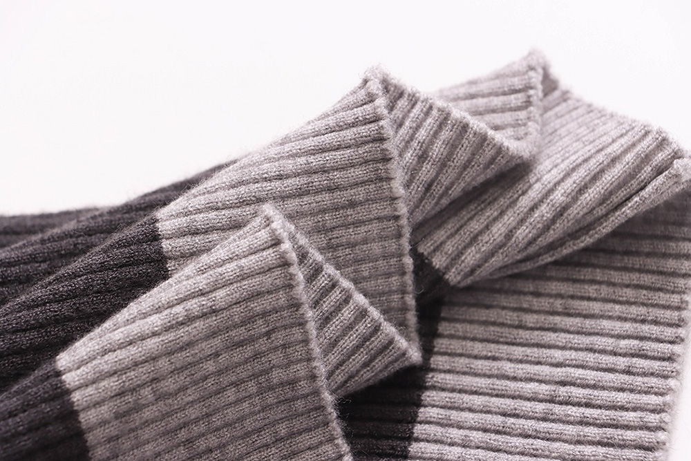 假兩件修身針織上衣