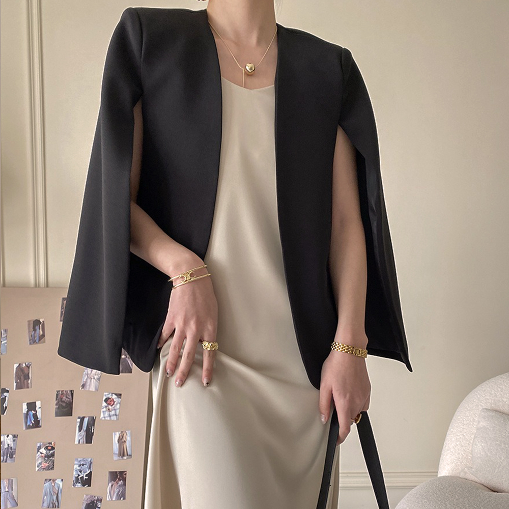 高級感斗篷西裝外套