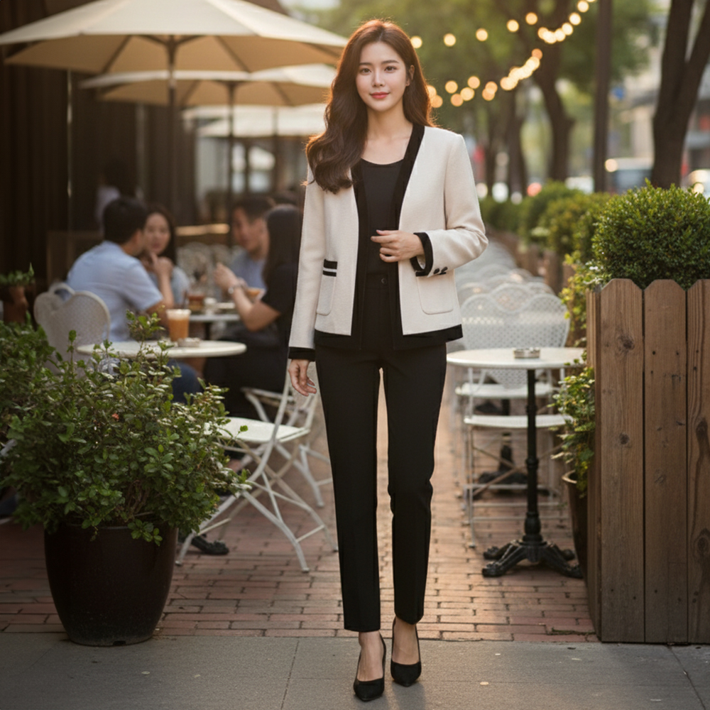 復古典雅小香風外套