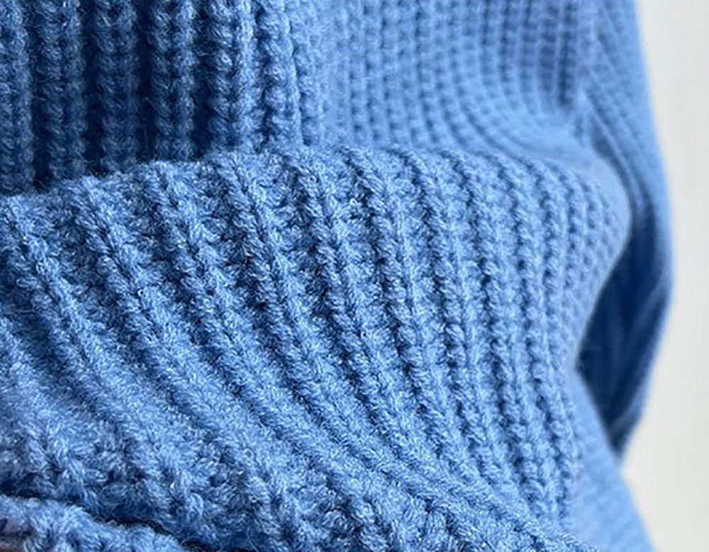 別緻綁帶高領針織毛衣