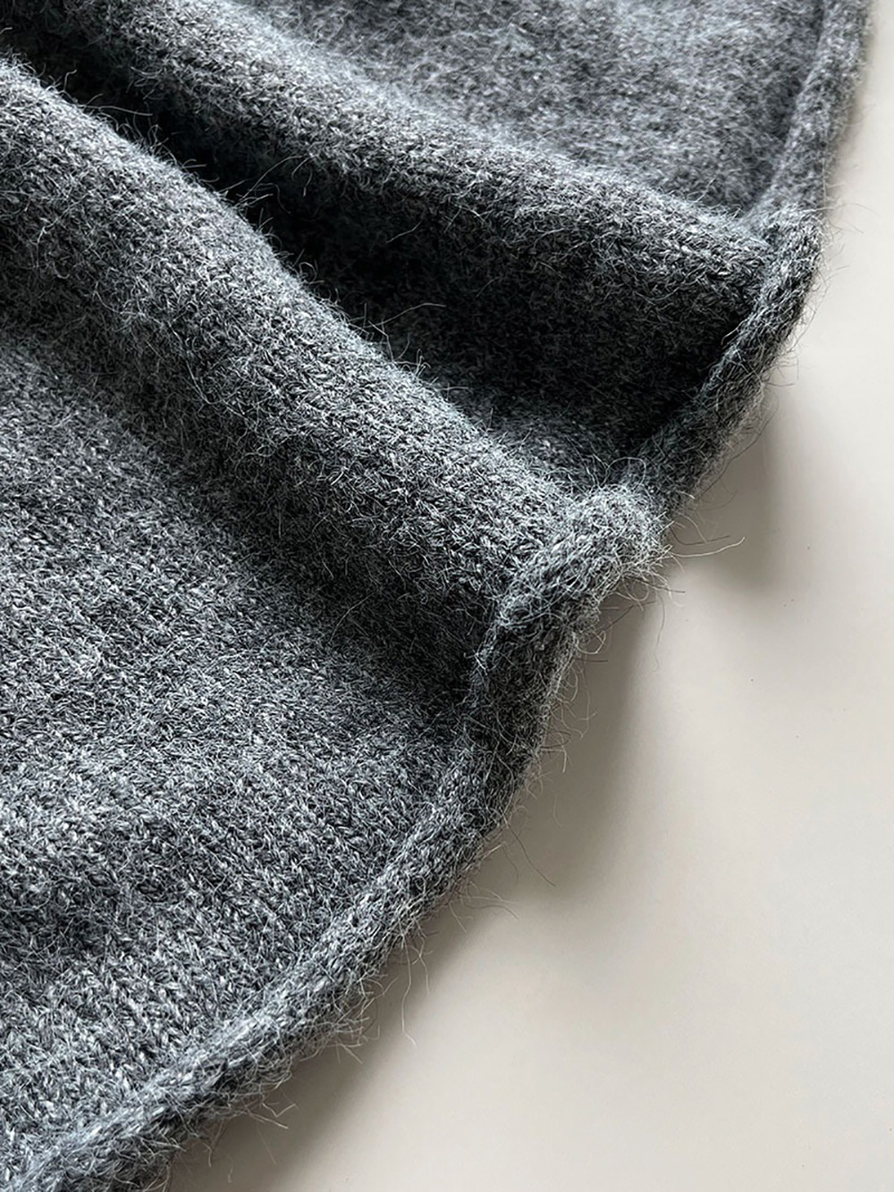 拉鍊針織毛衣短裙套裝