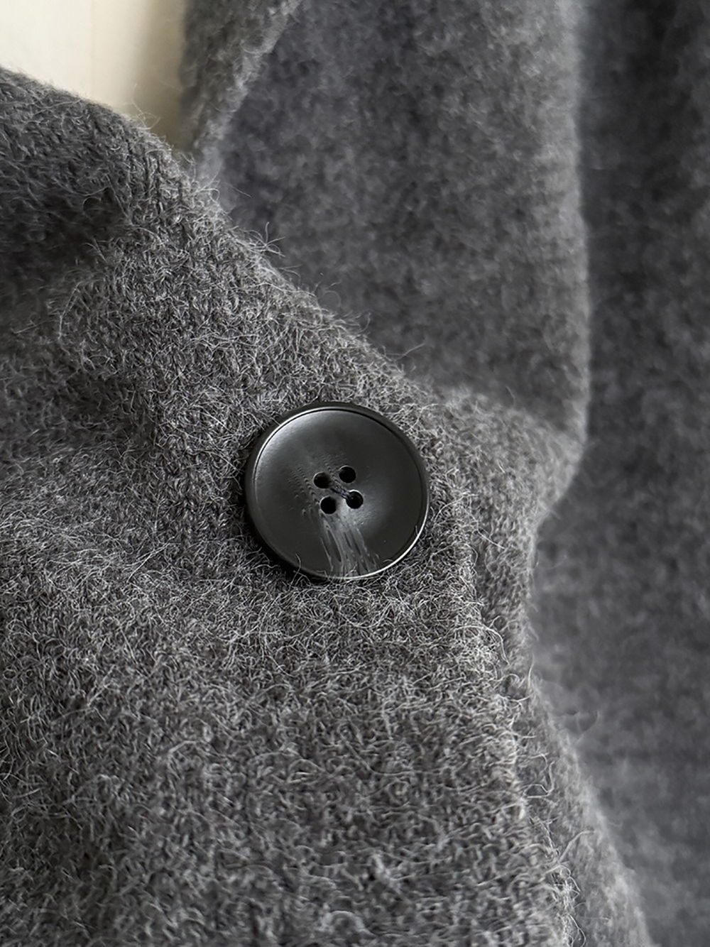 長款連帽針織開襟外套