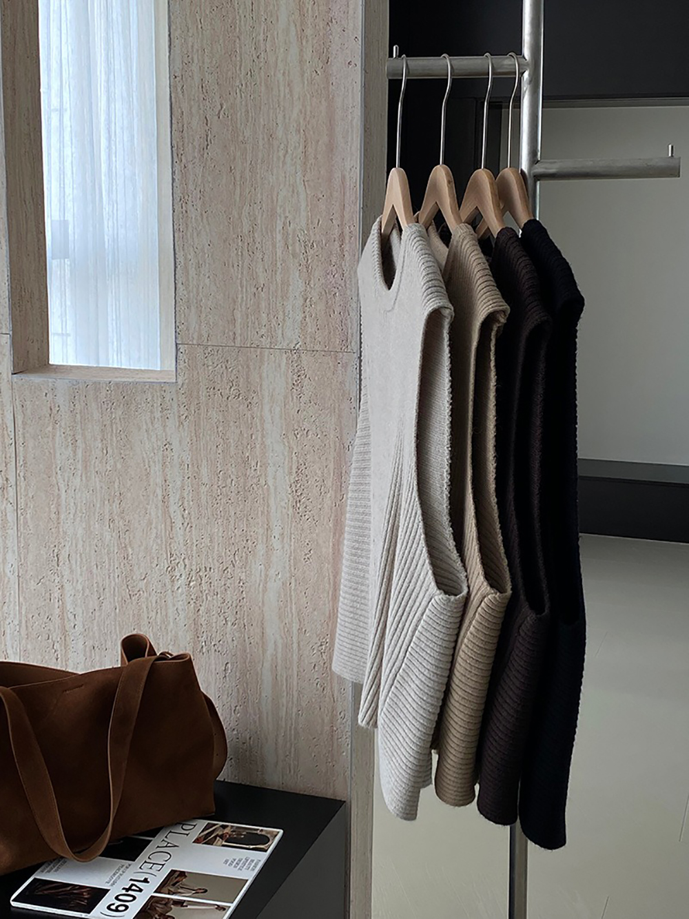 不規則設計針織背心