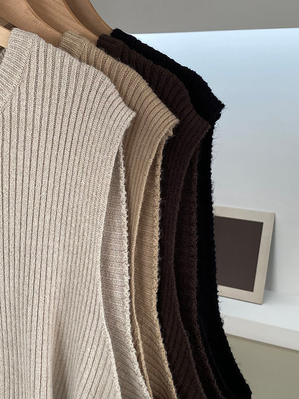 不規則設計針織背心