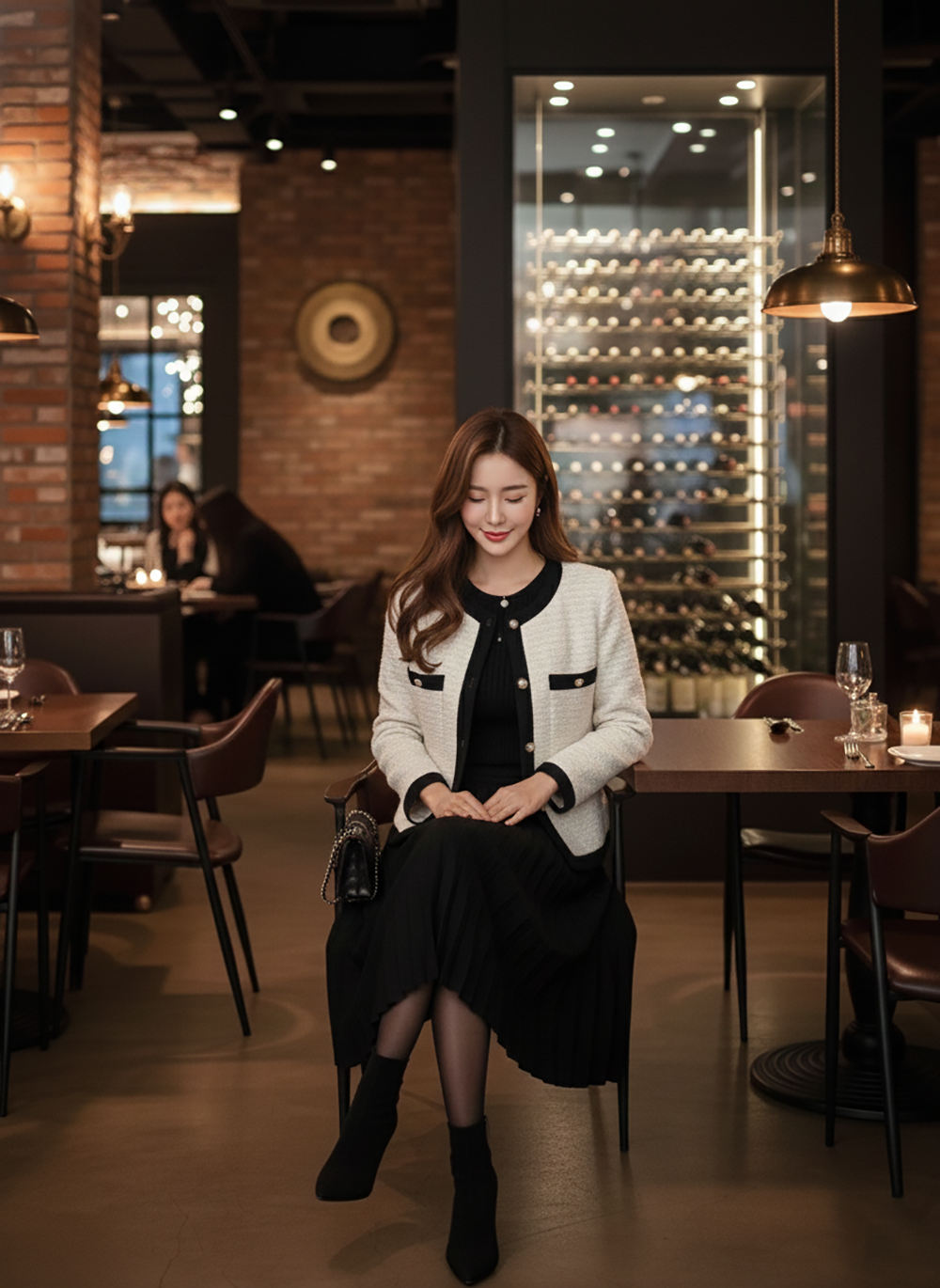 經典小香風粗花呢外套