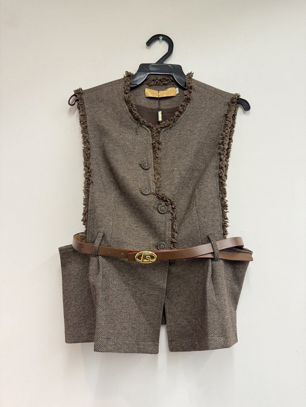 都會質感復古背心外套