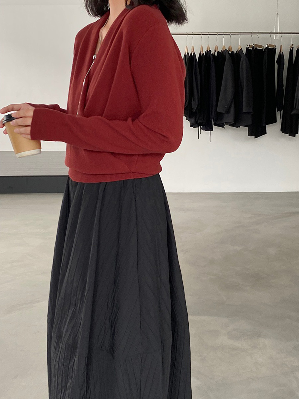 絕美交叉門襟設計上衣