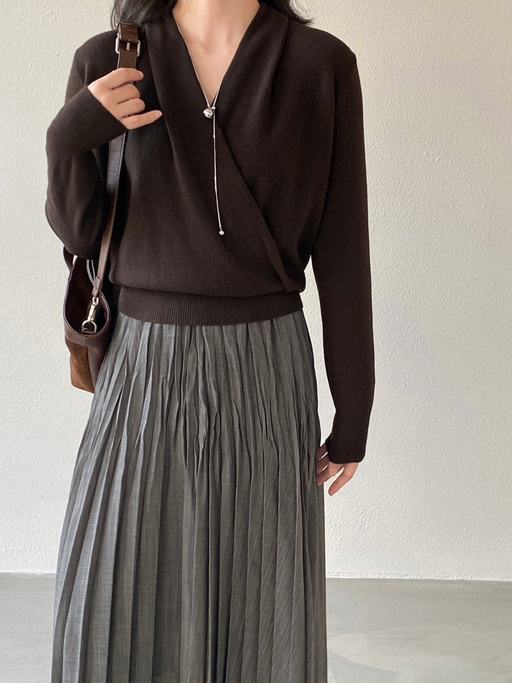 絕美交叉門襟設計上衣