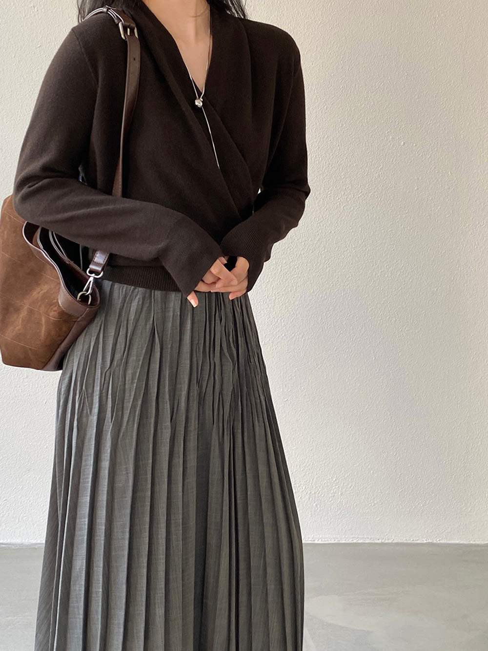 絕美交叉門襟設計上衣