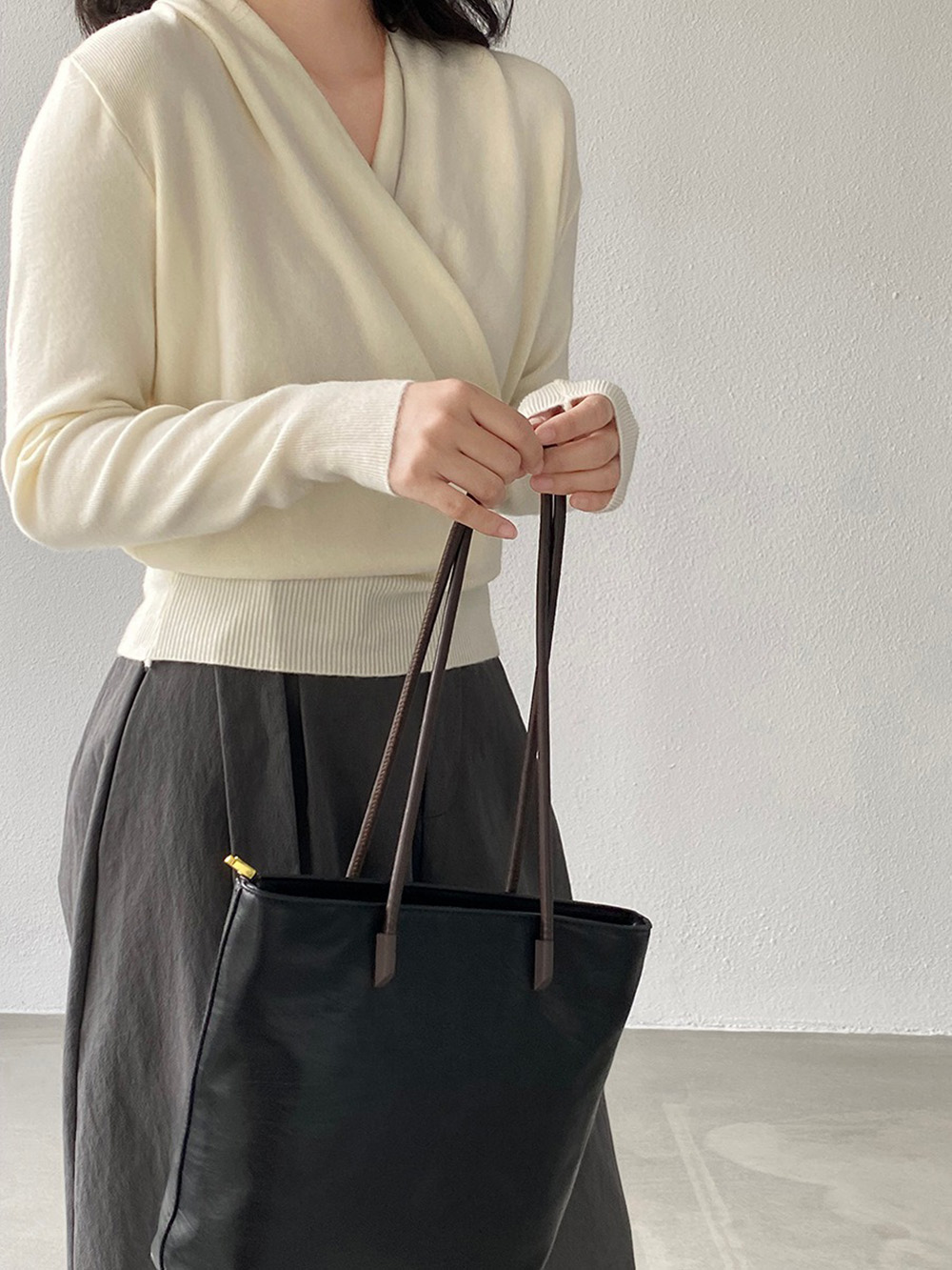 絕美交叉門襟設計上衣