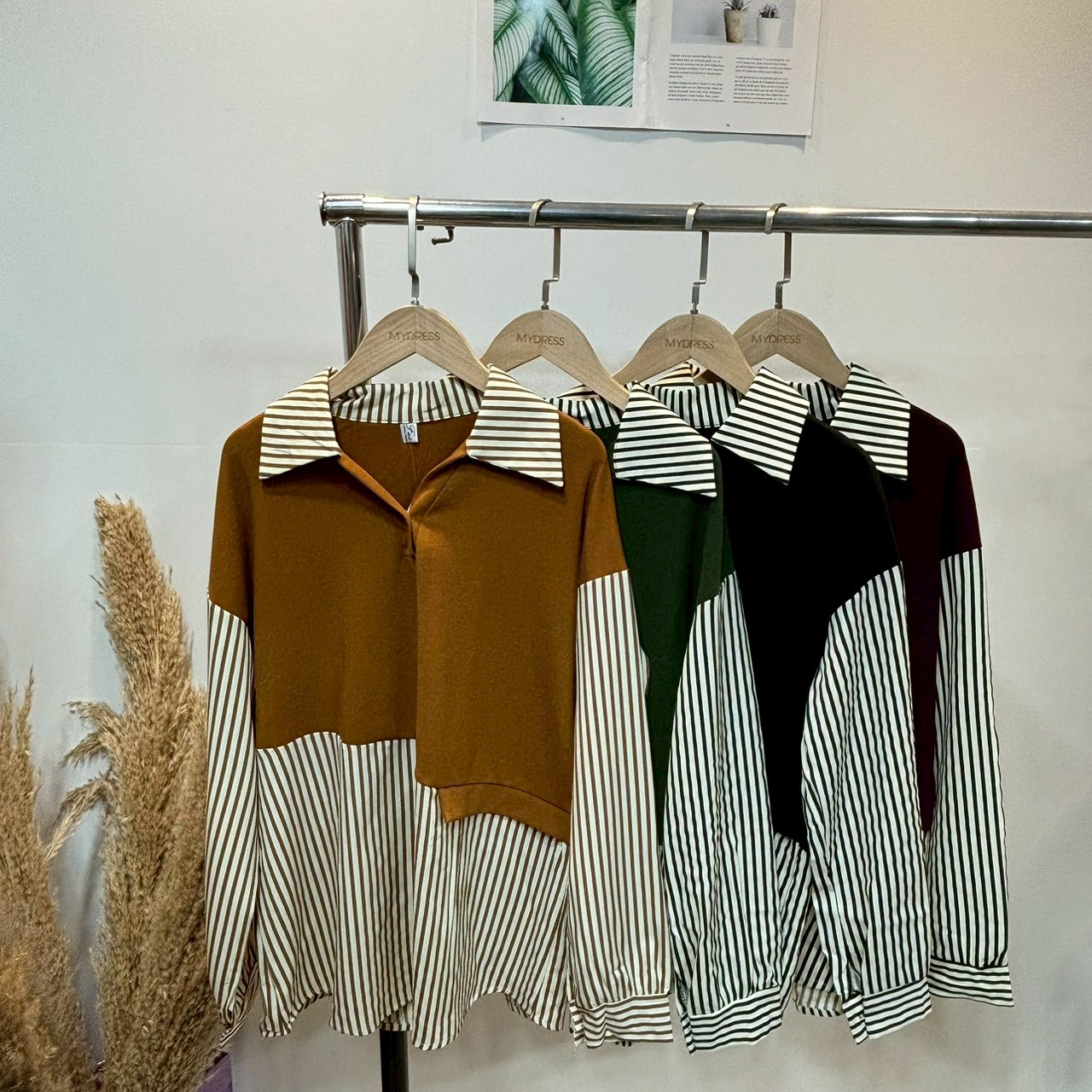 韓版拼接個性上衣