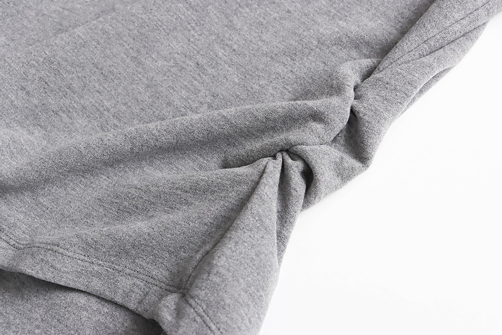 側抓皺條紋拼接上衣