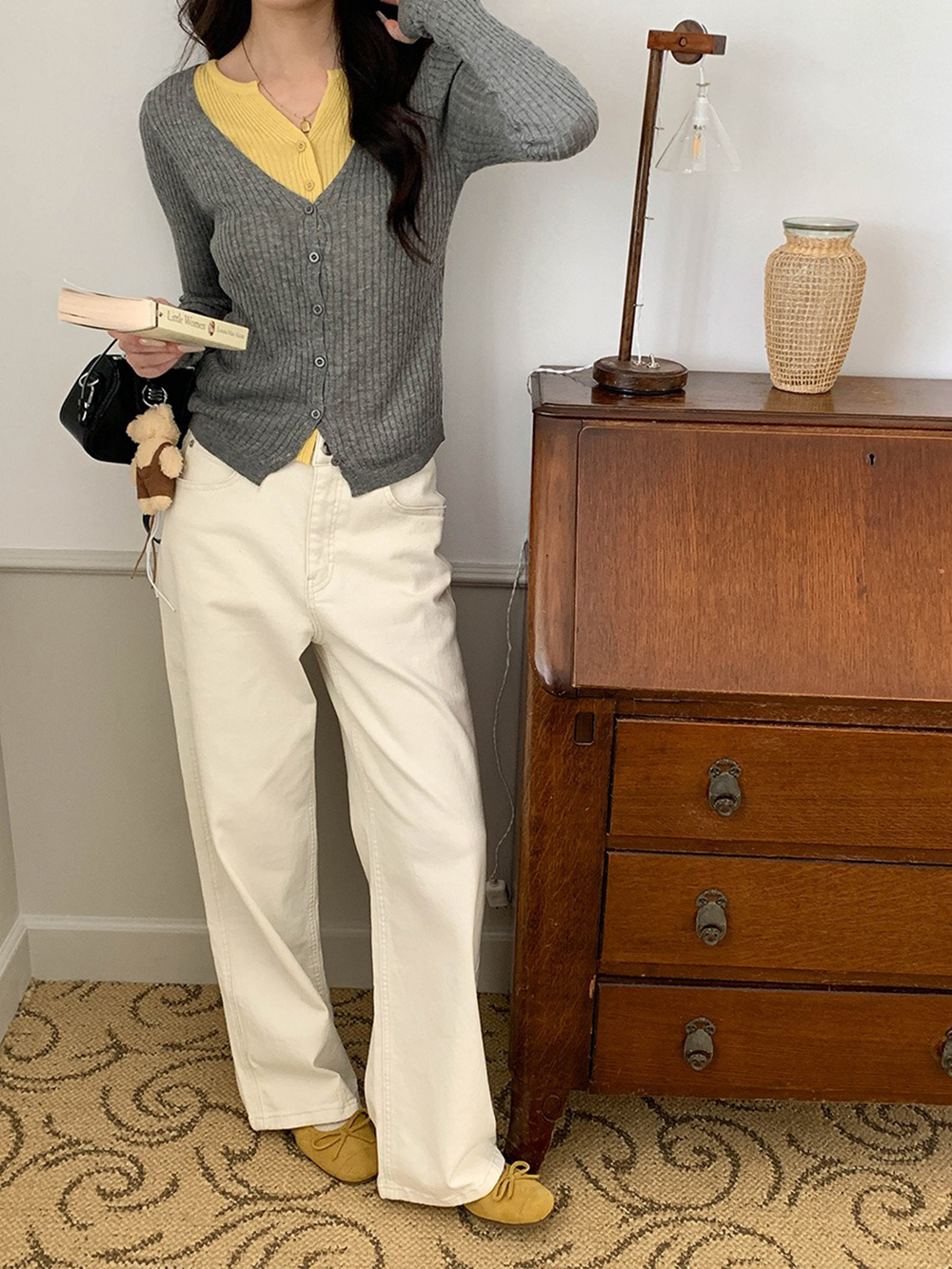 層次感假兩件針織上衣