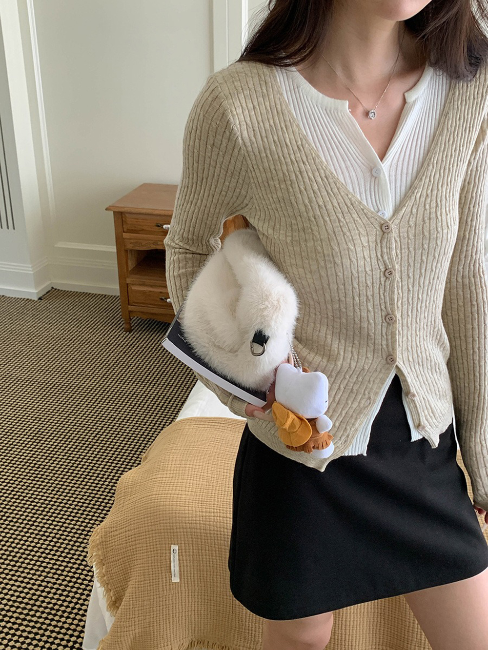 層次感假兩件針織上衣