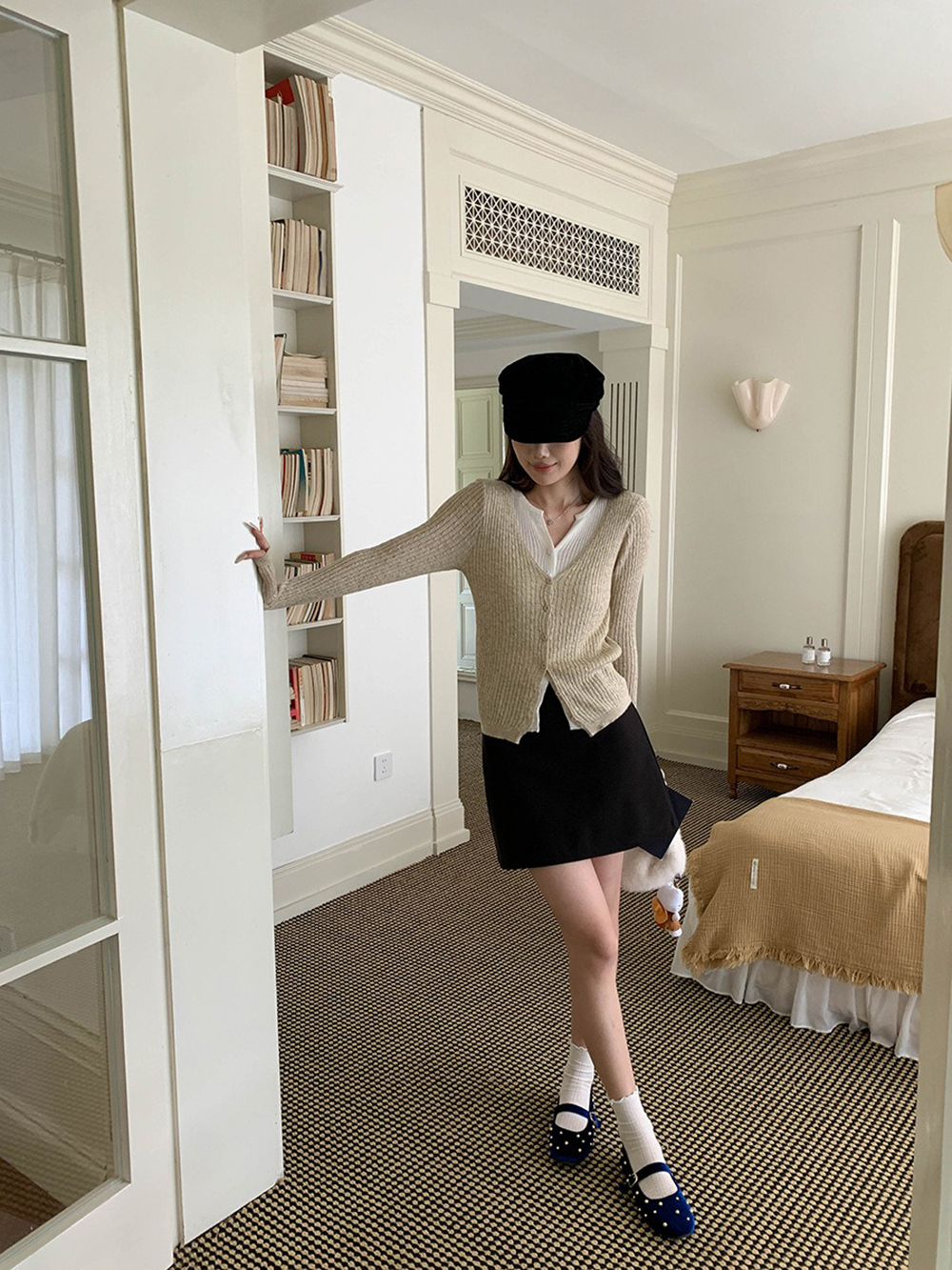 層次感假兩件針織上衣