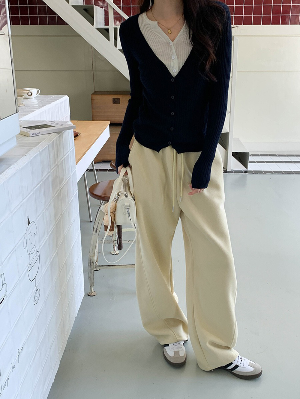 層次感假兩件針織上衣