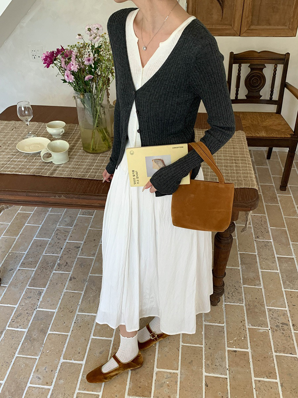 層次感假兩件針織上衣