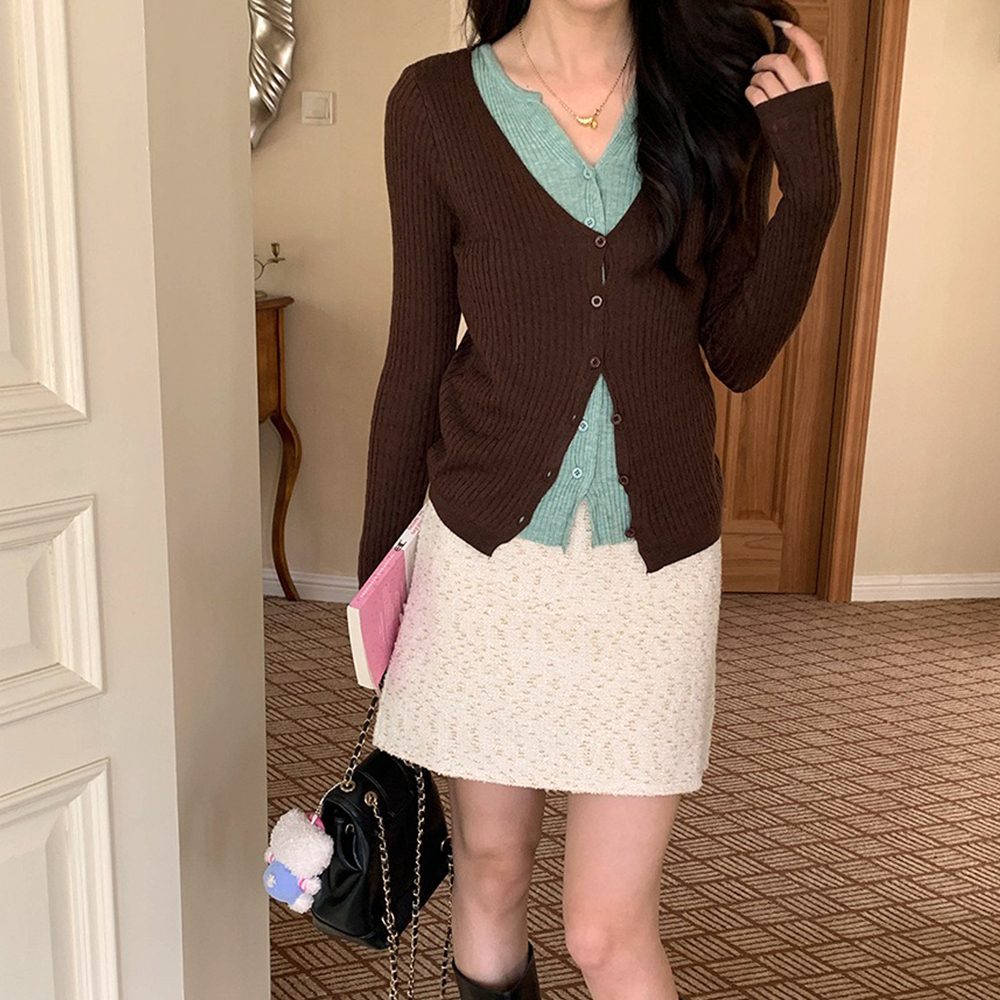 層次感假兩件針織上衣