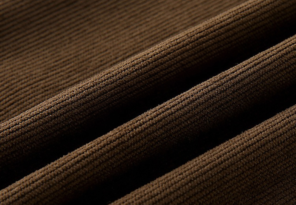 鬆緊高腰燈芯絨寬褲