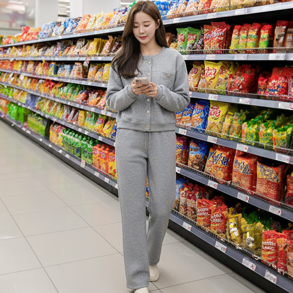 慵懶小香外套寬褲套裝