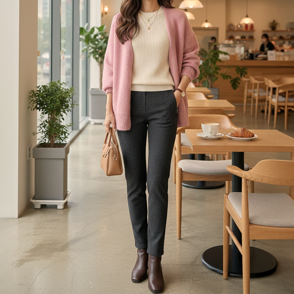 質感混色挺版西裝長褲