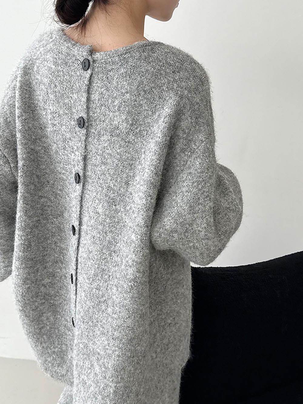 針織背釦毛衣長裙套裝,evaviva,U2-ZE09161,針織背釦毛衣長裙套裝,領500,999免運