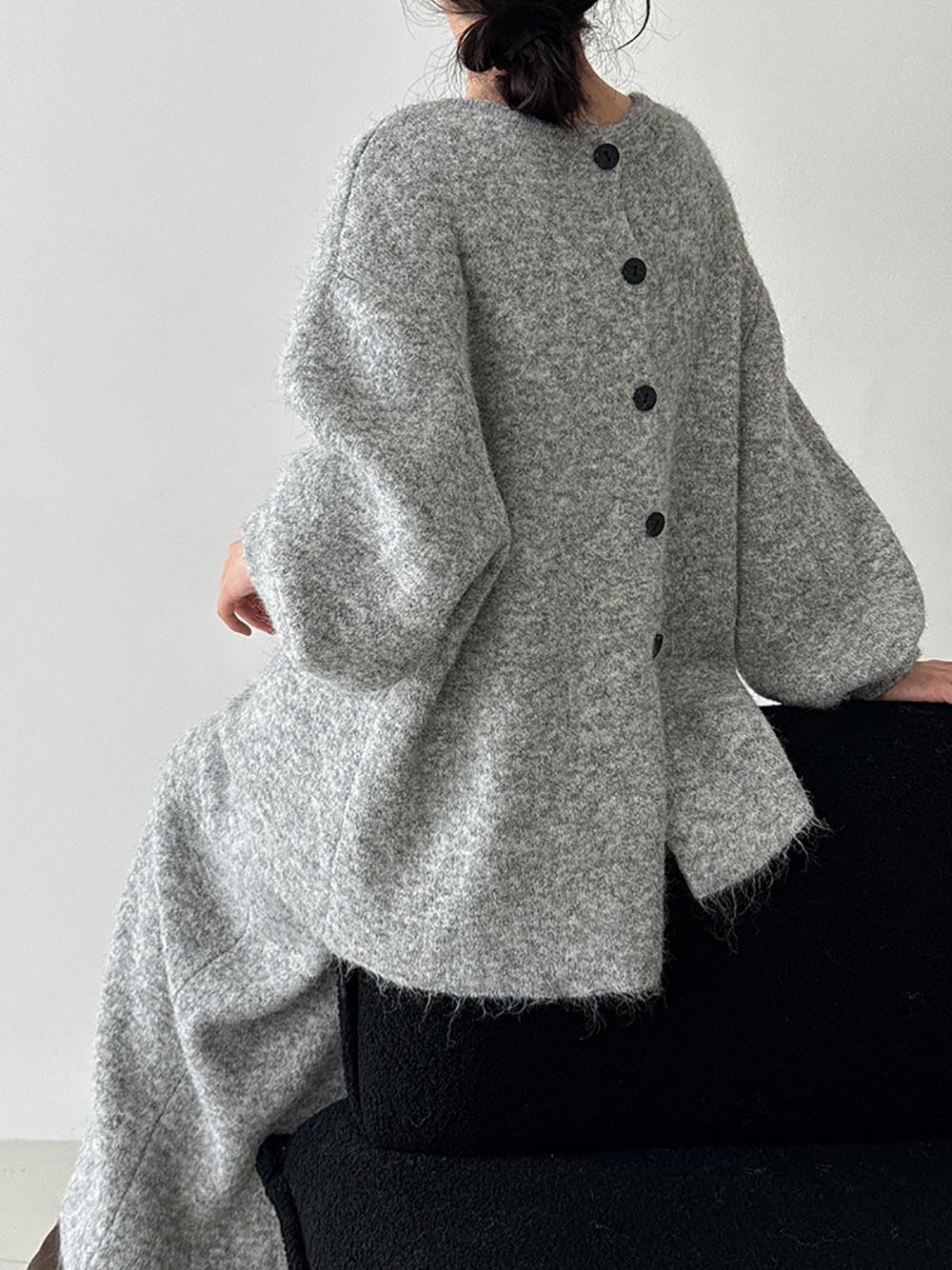 針織背釦毛衣長裙套裝,evaviva,U2-ZE09161,針織背釦毛衣長裙套裝,領500,999免運