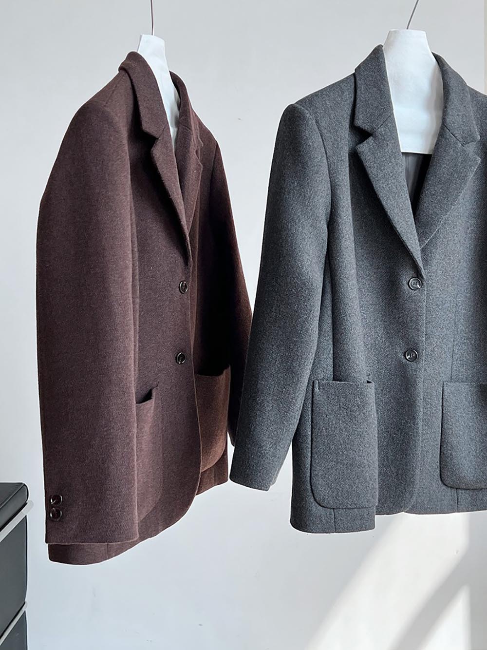 質感寬鬆羊毛西裝外套,evaviva,U2-ZF09162,質感寬鬆羊毛西裝外套,領500,999免運