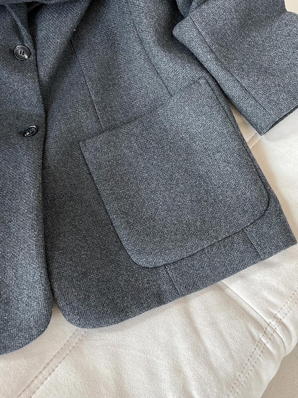 質感寬鬆羊毛西裝外套,evaviva,U2-ZF09162,質感寬鬆羊毛西裝外套,領500,999免運