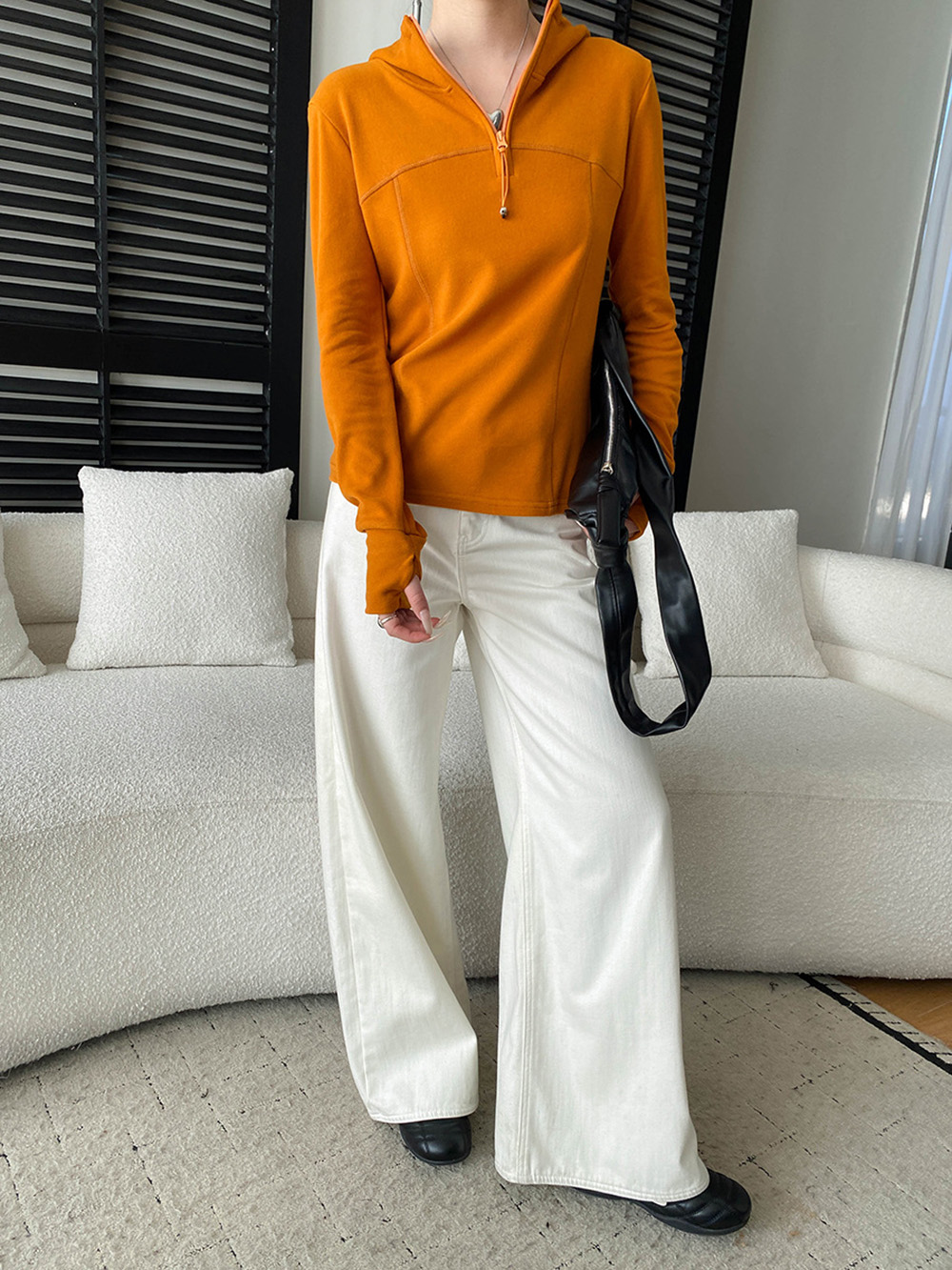 縫線設計感連帽上衣,evaviva,4N-ZA09164,縫線設計感連帽上衣,領500,999免運