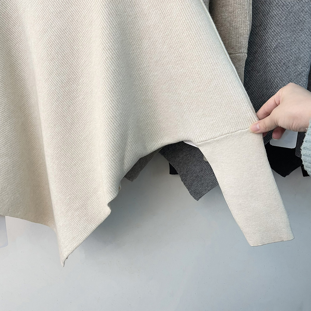 垂墜感蝙蝠袖翻領毛衣,evaviva,99-AL7200,垂墜感蝙蝠袖翻領毛衣,領500,999免運